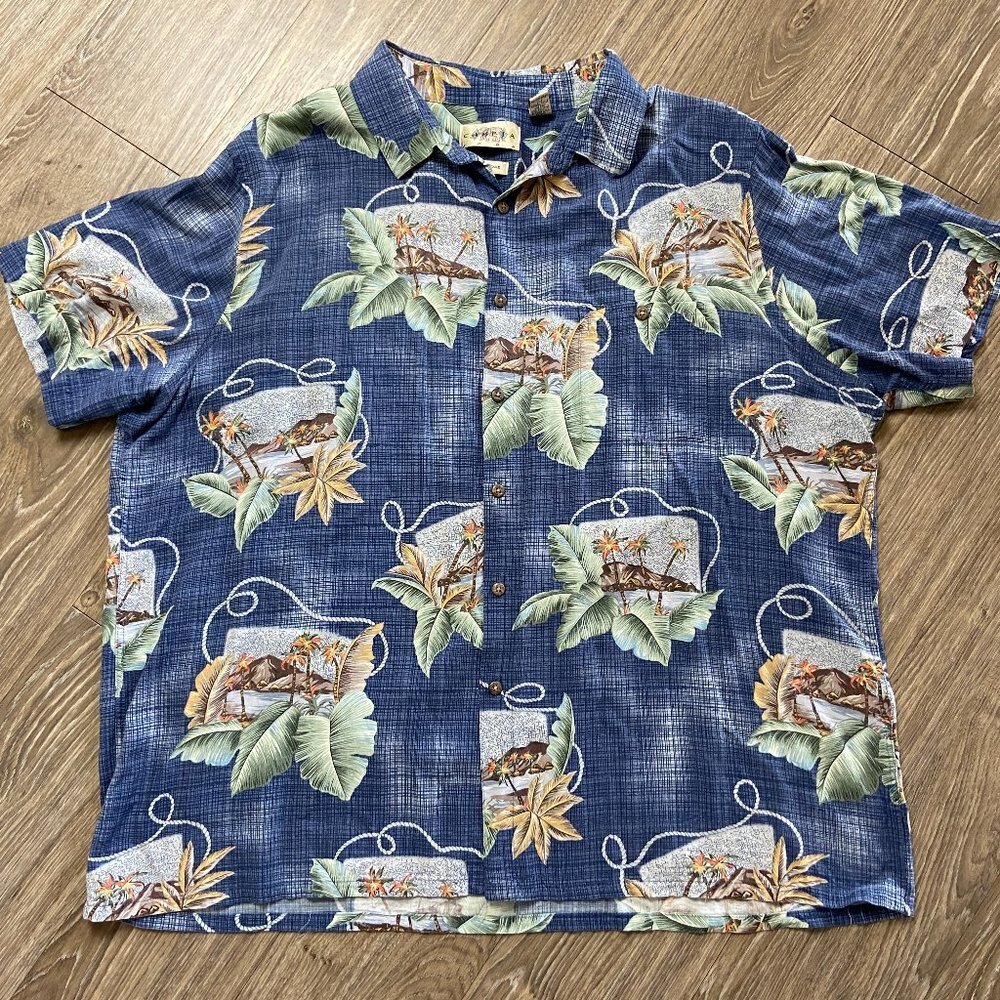 Campia Moda Hawaiian Shirt Size XXL 100% Rayon